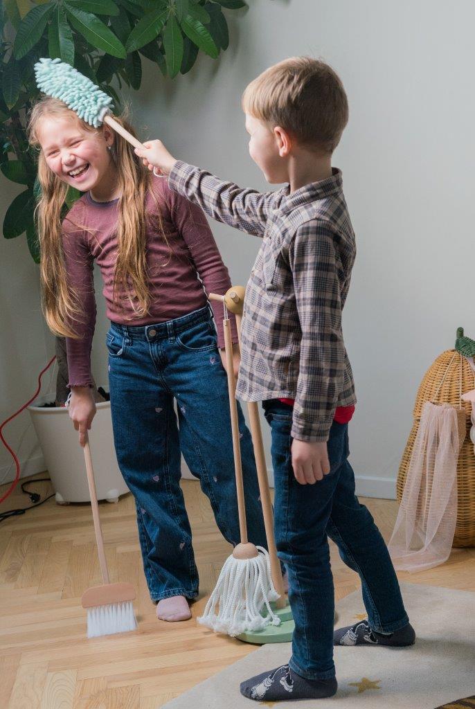 DANTOY Drewniany zestaw do sprzątania 