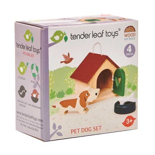 Tender Leaf Toys Figurki Pieski Drewniane 3+ | Fabryka Wafelków