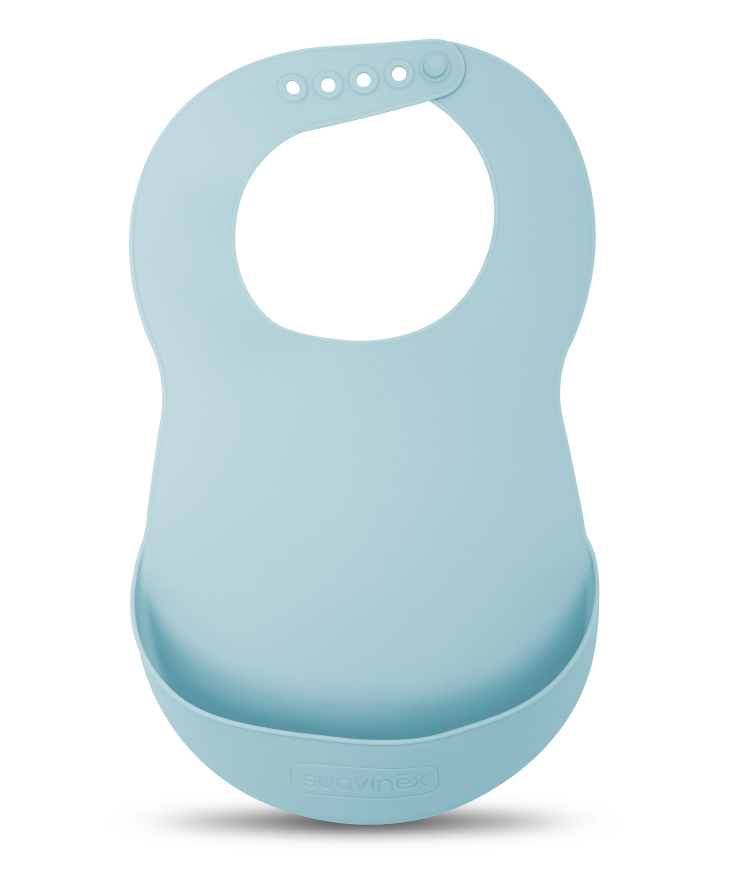 Suavinex, Miękki śliniak z kieszonką - niebieski