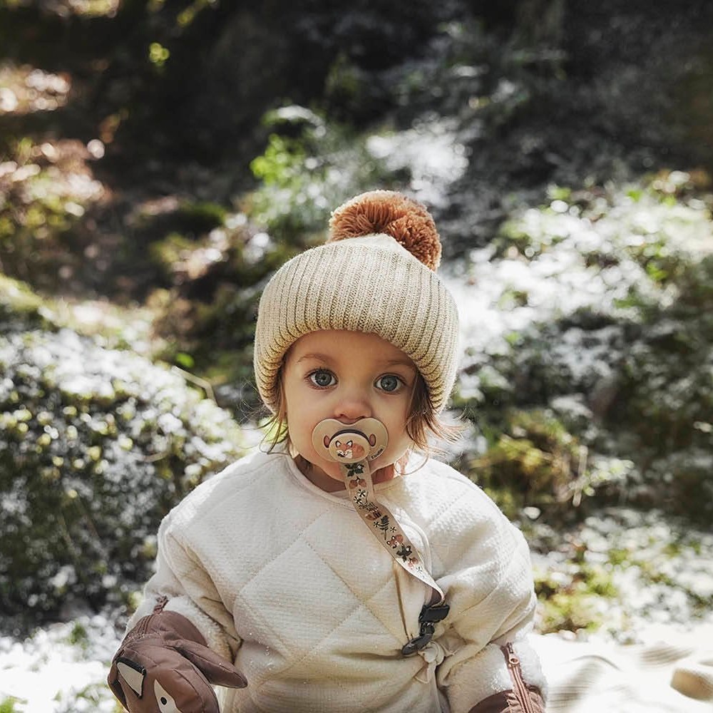 Elodie Details - Czapka Wełniana Pure Khaki 6-12 miesięcy