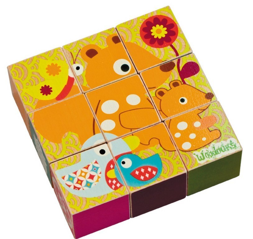 WOODOURS Klocki Wielofunkcyjne Miś 1+