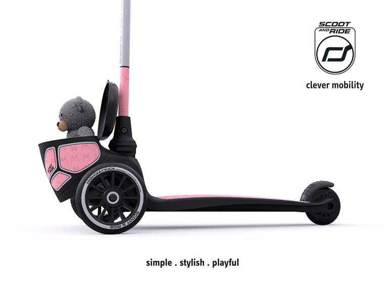 Scoot & Ride Hulajnoga 2 Lifestyle Reflective Rose 2+