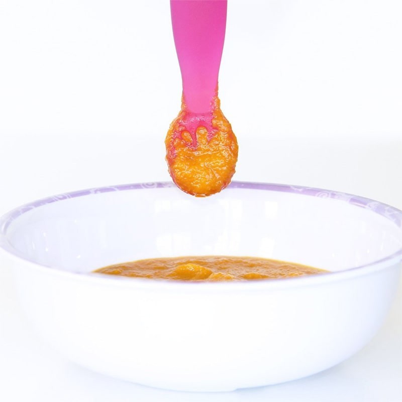 ChooMee Łyżeczka Silikonowa Intuicyjna 2-pak Różowo-Fioletowa