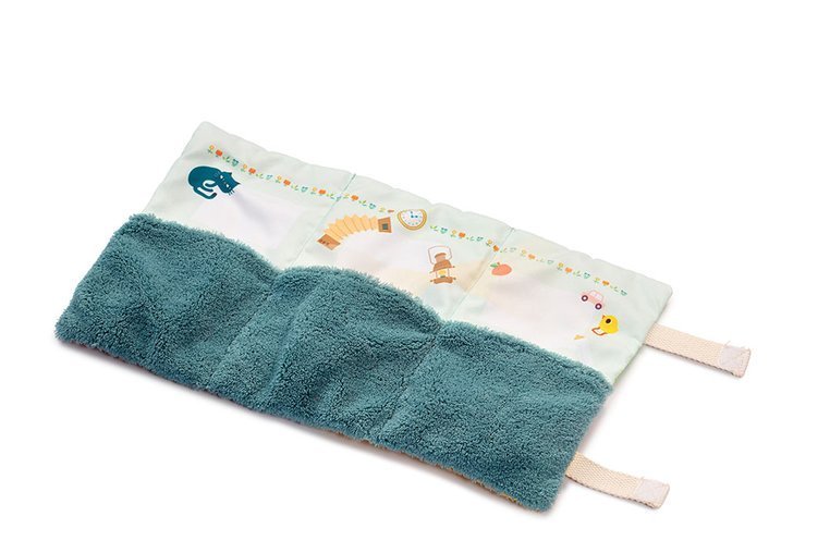 Lilliputiens Mini Rodzina Krówek Rosalie z Matą 0+ | Przytulanka Edukacyjna