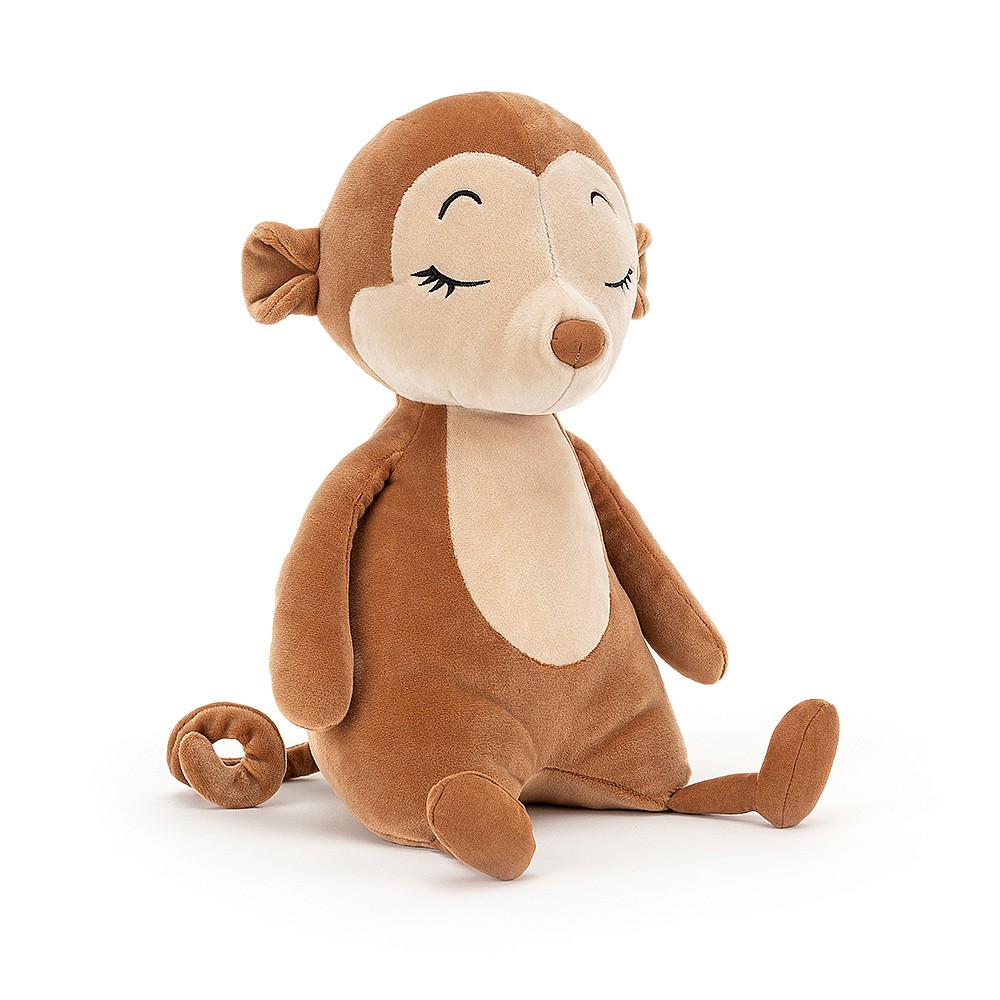 Jellycat, Sleepee Monkey - Śpiąca małpka 36x16cm