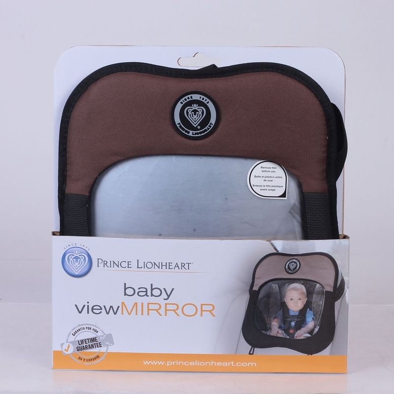 Lusterko samochodowe brązowe z uchwytami na zabawki | 0+