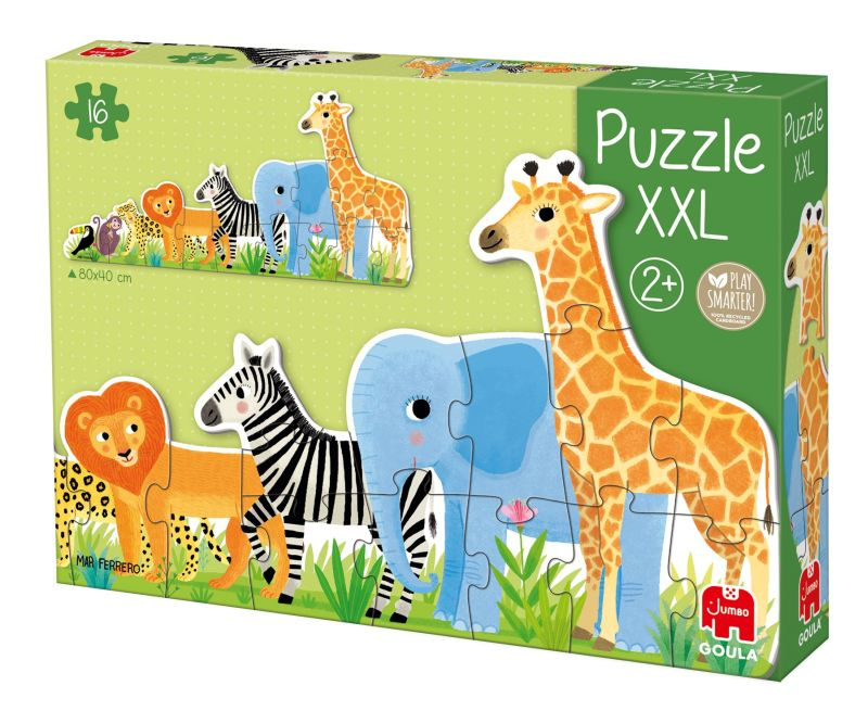 Puzzle dla dzieci XXL Dżungla Goula