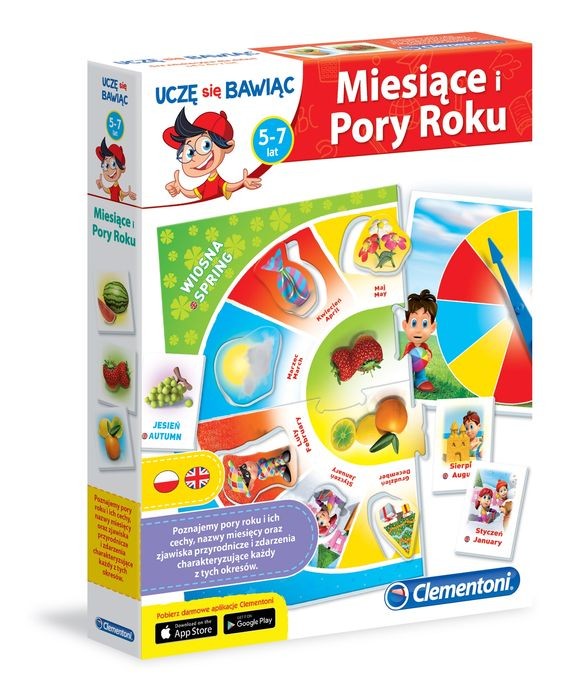 Gra Edukacyjna Miesiące i Pory Roku 3+ | Fabryka Wafelków