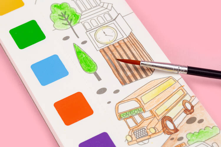 Mieredu Kieszonkowa Kolorowanka Akwarelowa Podróż Dookoła Świata 4+