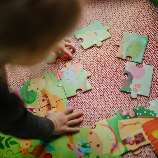 Janod Puzzle w Walizce Ogród 36el 4+