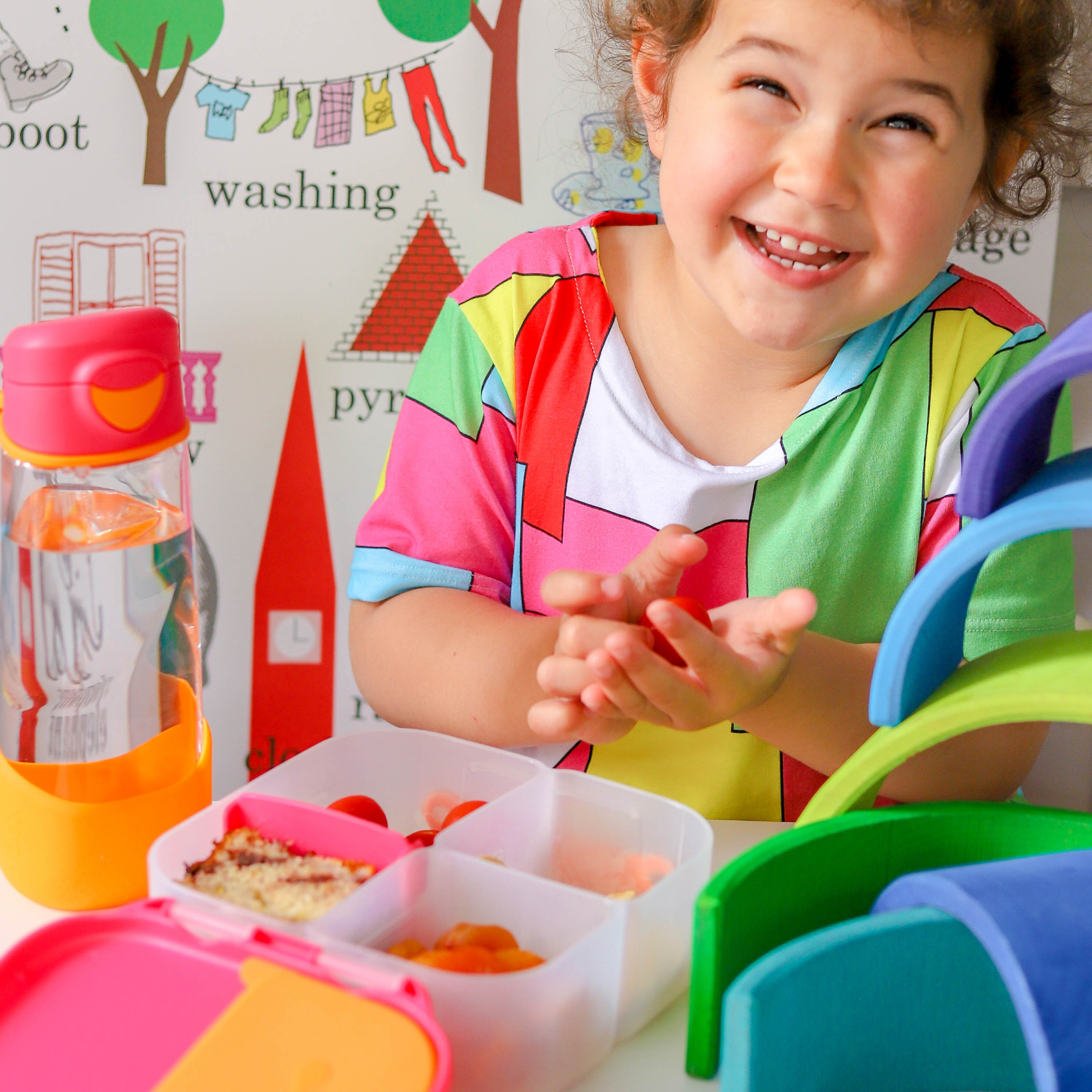 B.box Mini Lunchbox Indigo Rose 12m+