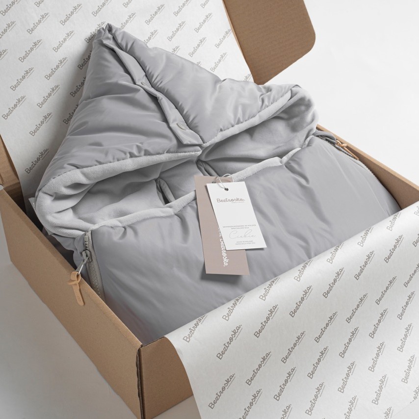 Beztroska, Śpiworek do wózka Robin Chudek - jasny szary