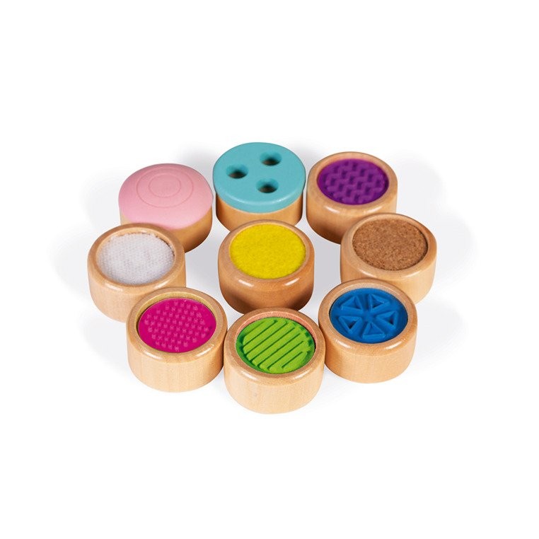 Janod Układanka Sensoryczna Biedronka Uczę się przez dotyk 1+