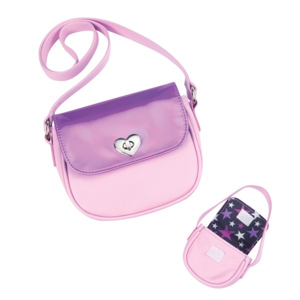 Our Generation, Komplet – HOLOGRAFICZNA TOREBKA dla DZIEWCZYNKI i druga, identyczna (odpowiednio mniejsza) DLA LALKI