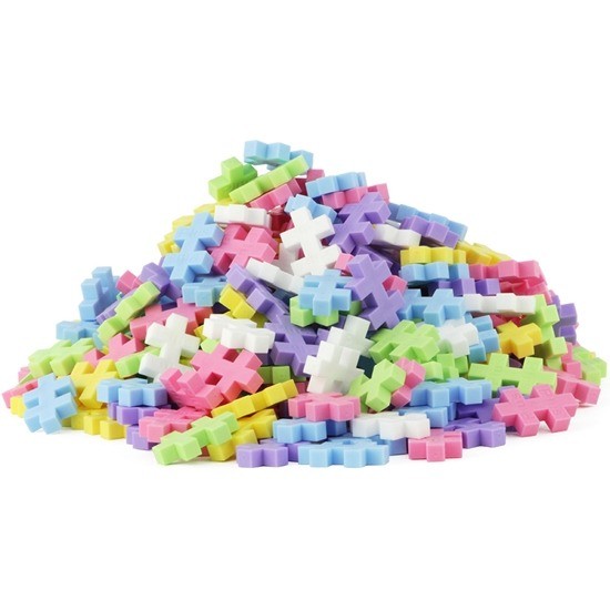 Plus-Plus Mini MIX 600 szt. Pastel/Neon + 2 płytki
