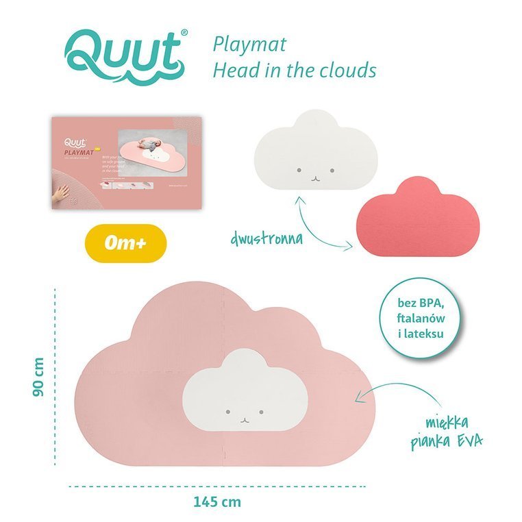 Quut Mata Piankowa Chmurka Playmat Blush Rose 0+
