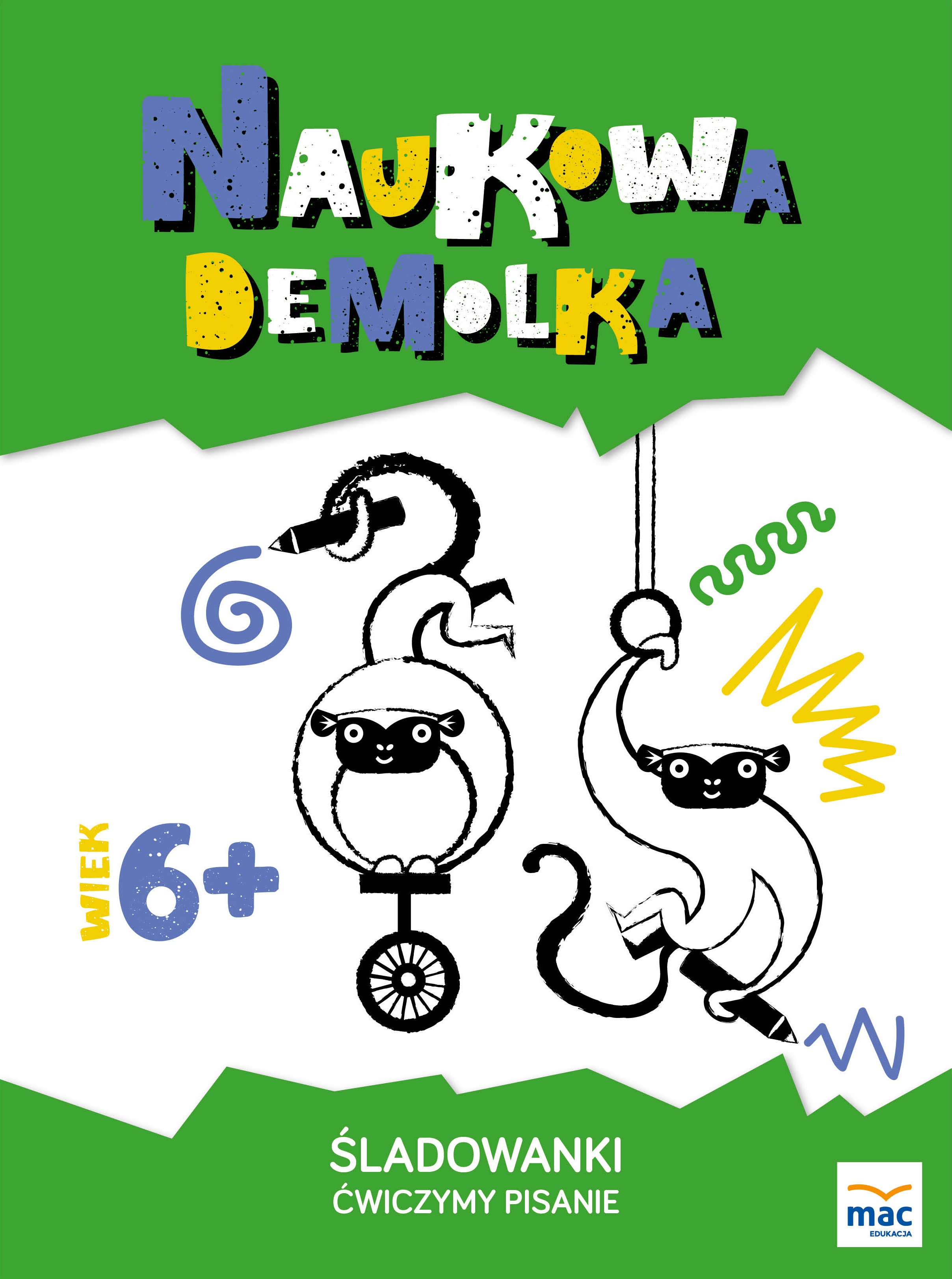 Śladowanki Ćwiczymy Pisanie Edukacyjna Książka 3+