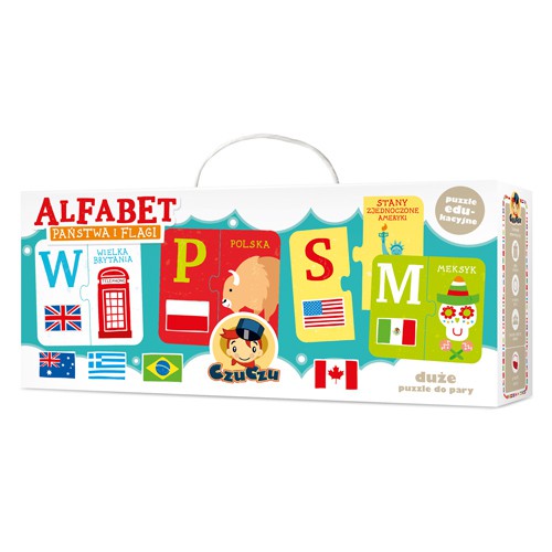 PUZZLE CZUCZU ALFABET PAŃSTWA I FLAGI