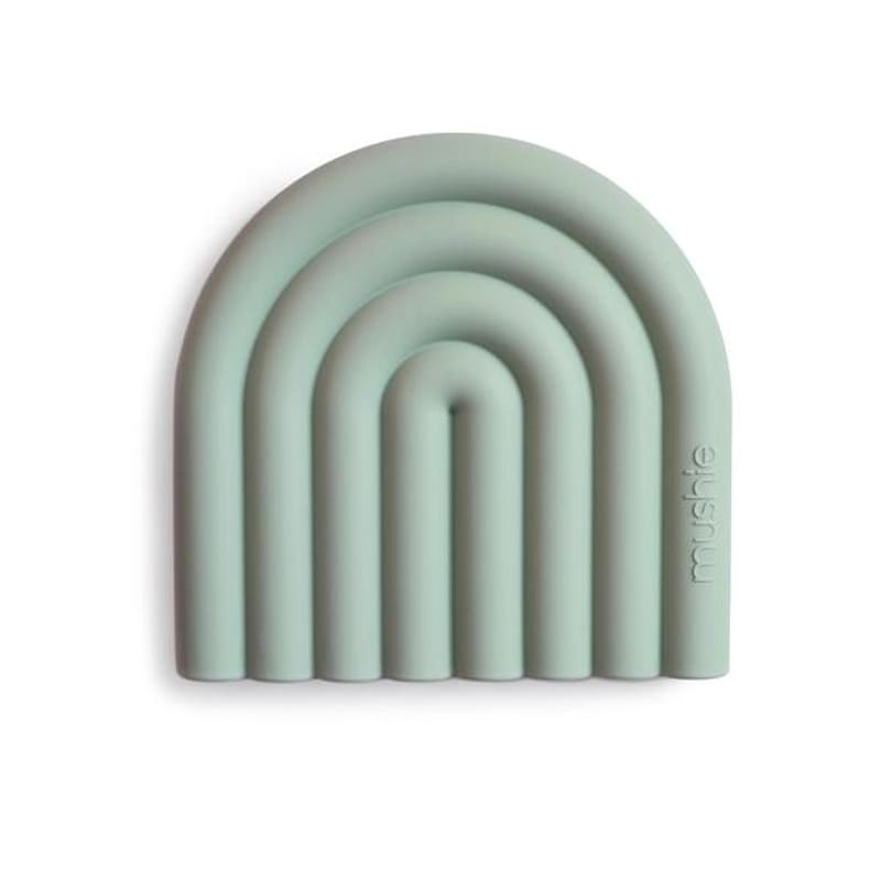 Mushie Gryzak Silikonowy Rainbow Cambridge Blue 0+