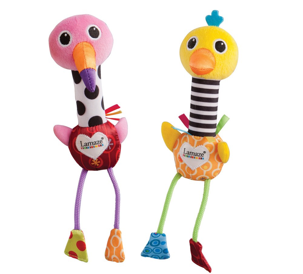 Lamaze Piszczek Wesoły Struś 0+ | Zabawka Edukacyjna