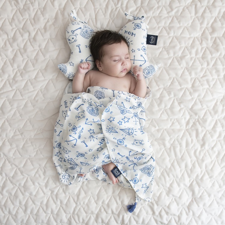 La Millou Anielskie Skrzydła Bamboo Blue Hawaiian Birds