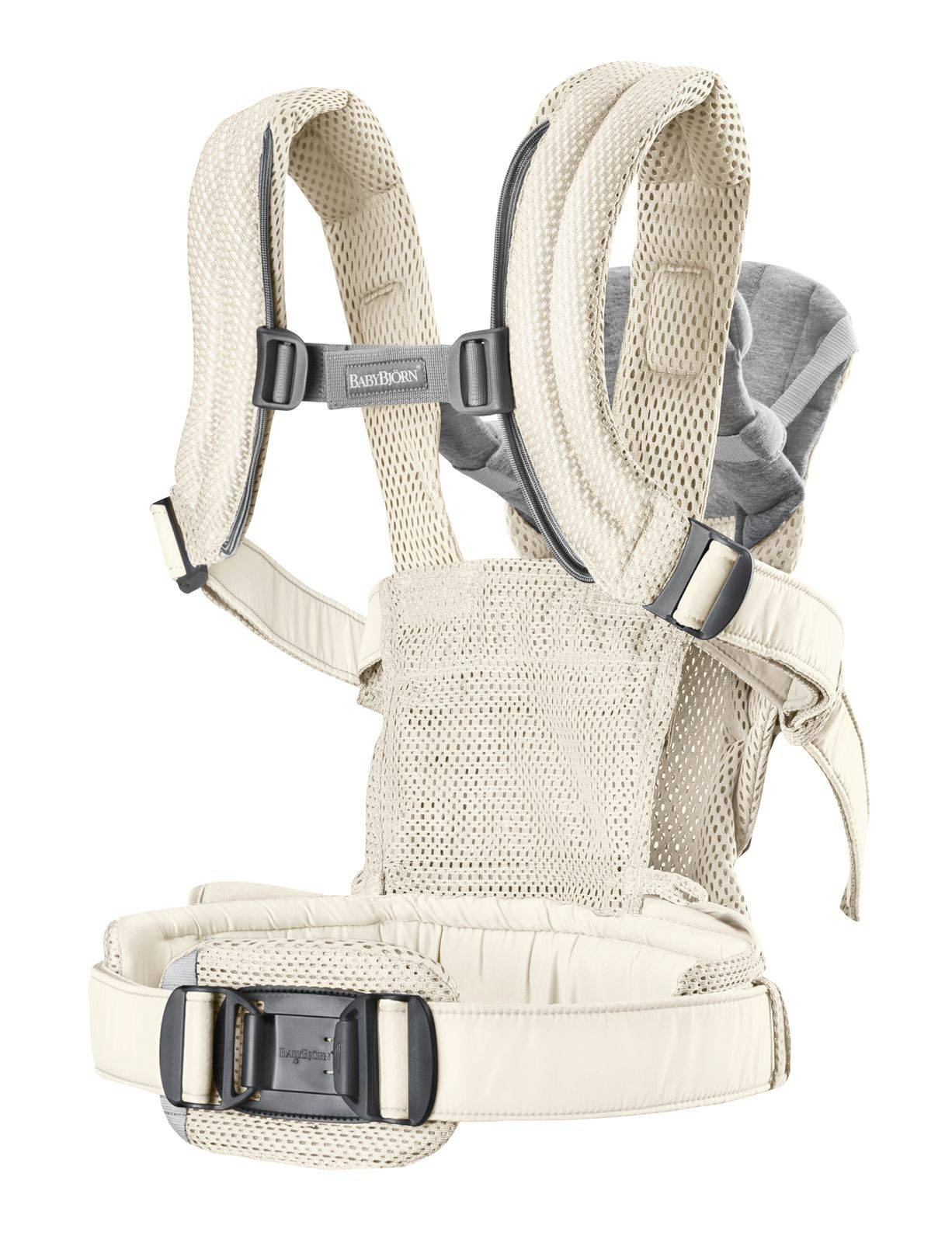 BabyBjorn Nosidełko Harmony 3D Mesh Kremowe 0–3