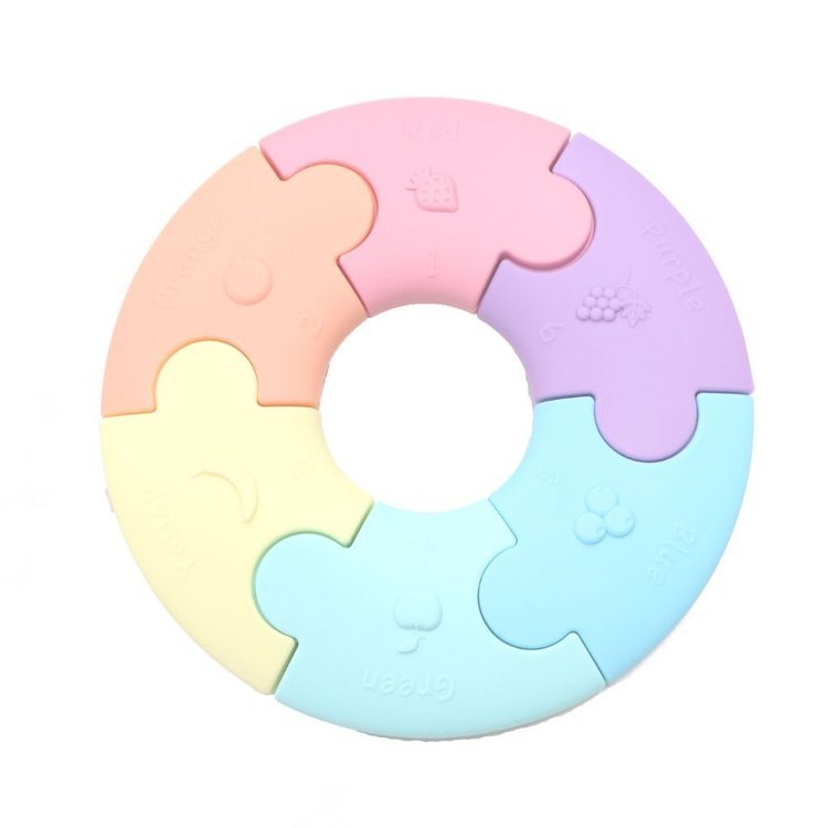 Jellystone Designs Puzzle Sensoryczne Pastelowe Kółko 1+