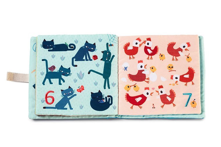 Lilliputiens Książeczka sensoryczna 1, 2, 3... 0+