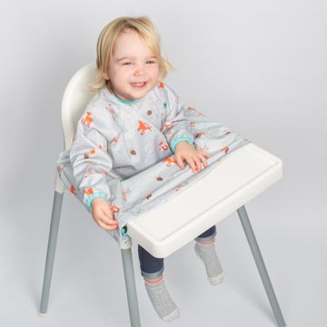 BIBaDO Wodoodporny śliniak BLW Woodland 6m-3l