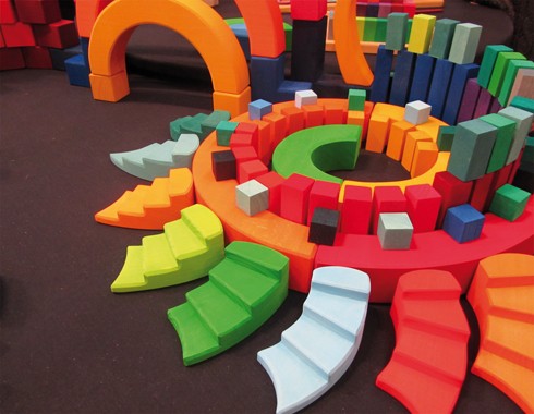 Grimm's Podwójna Spirala Drewniana 56el 3+