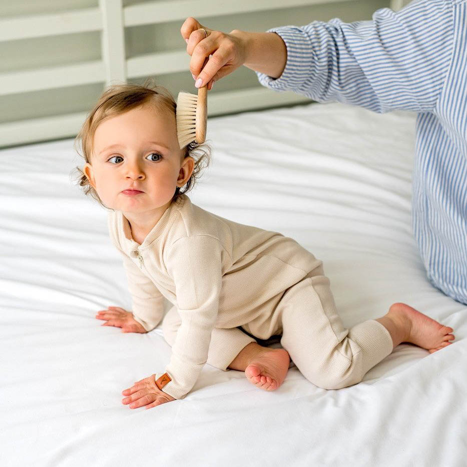 Poofi Szczotka Relaksacyjna Kozie Włosie 0+