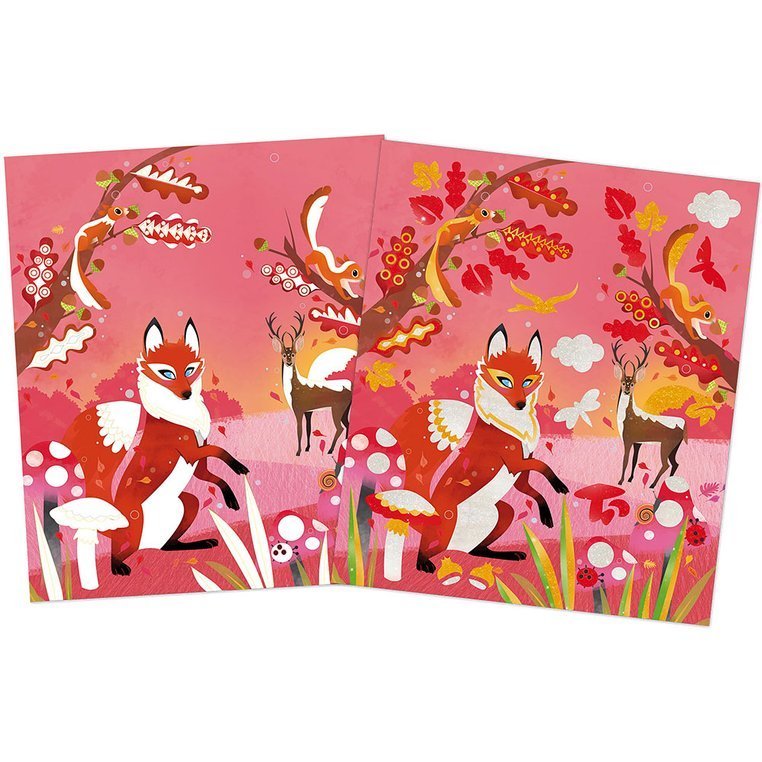 Janod Zestaw Kreatywny Perłowe Plakatówki 4 Pory Roku 7+