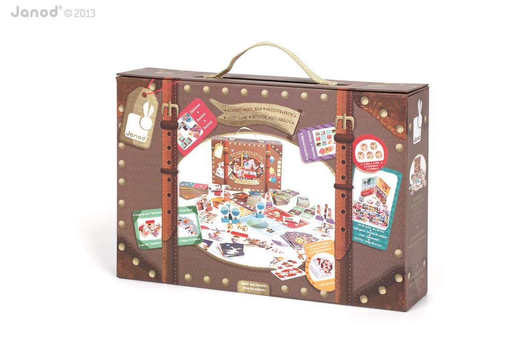 Janod Zestaw Gier Touroperator 6w1 5+