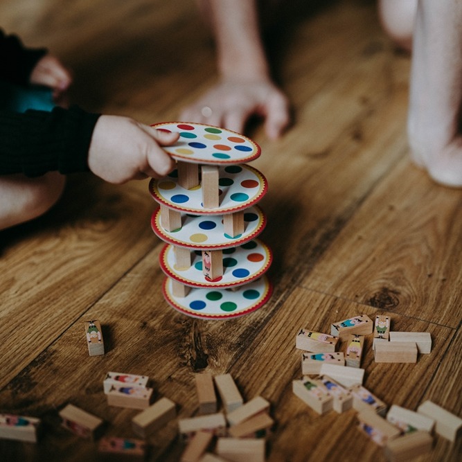 Janod Gra zręcznościowa Akrobaci 3+
