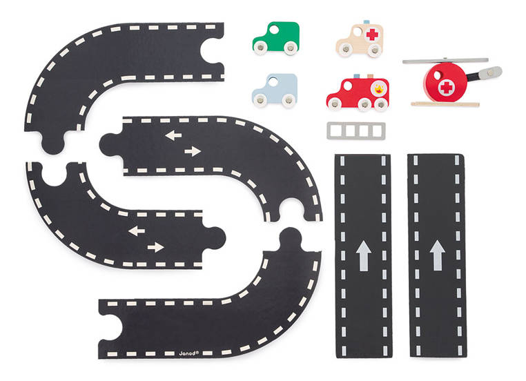 Janod Remiza Strażacka z Akcesoriami Bolid 2+