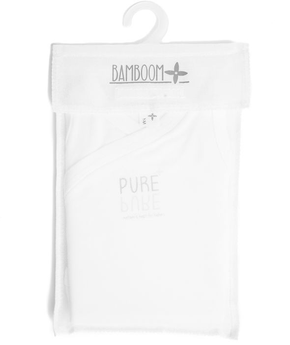Bamboom, Body Niemowlęce bez Rękawów Bambus Organiczny Białe 0-1m