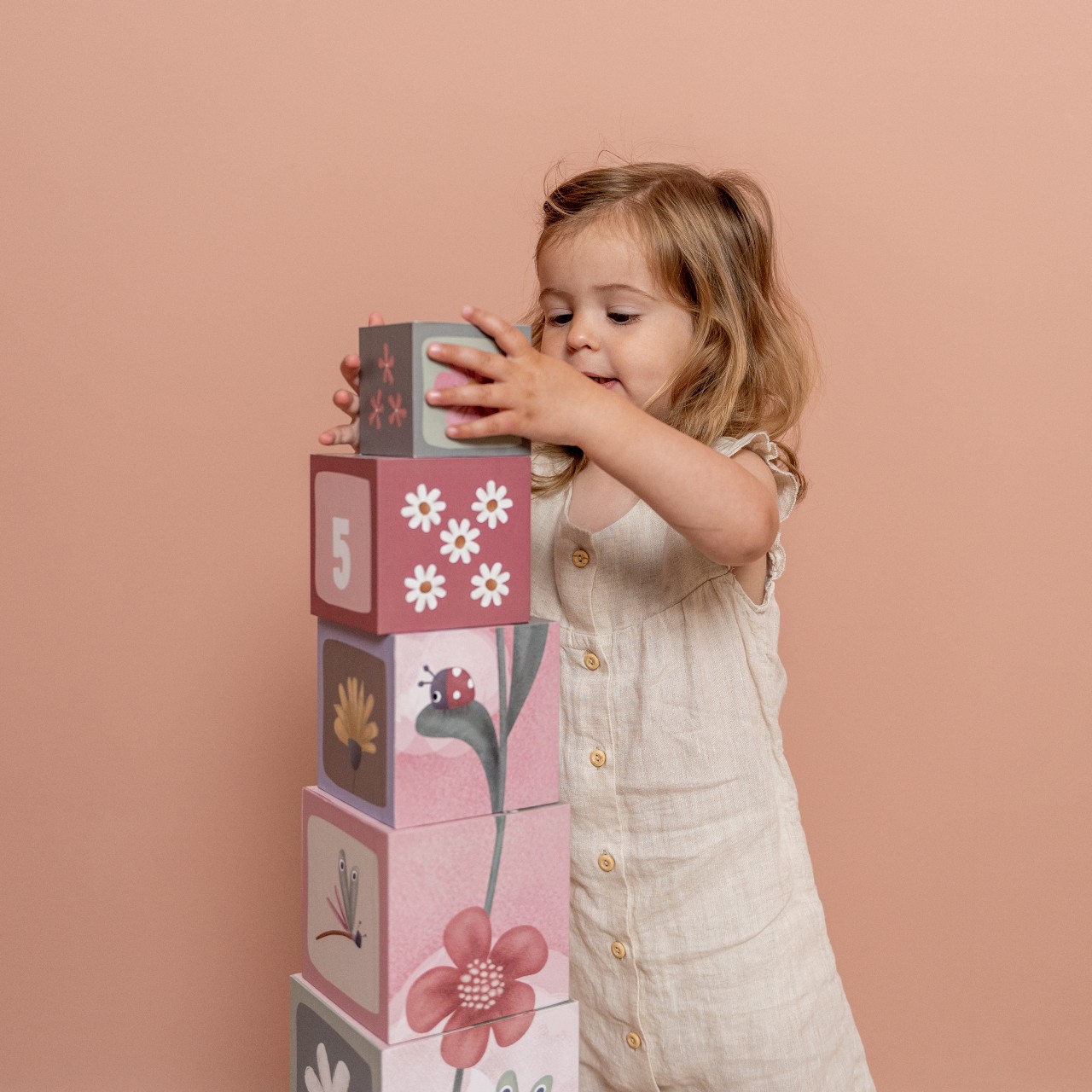 Little Dutch Wieża Kartonowa Flowers & Butterflies 18m+