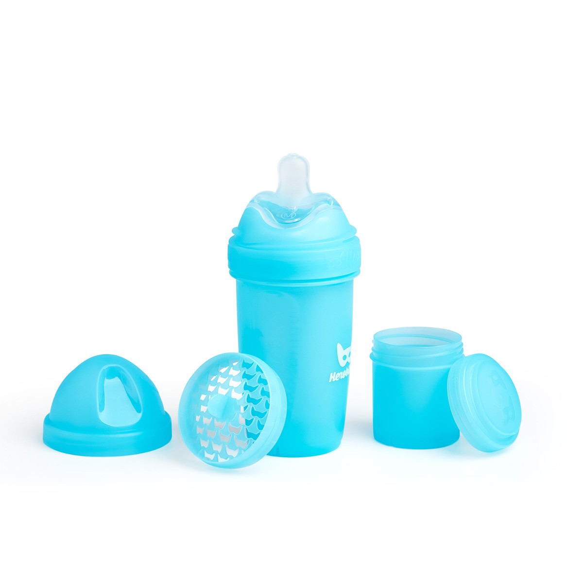 Herobility Butelka antykolkowa Herobottle 240 ml Niebieska 0+