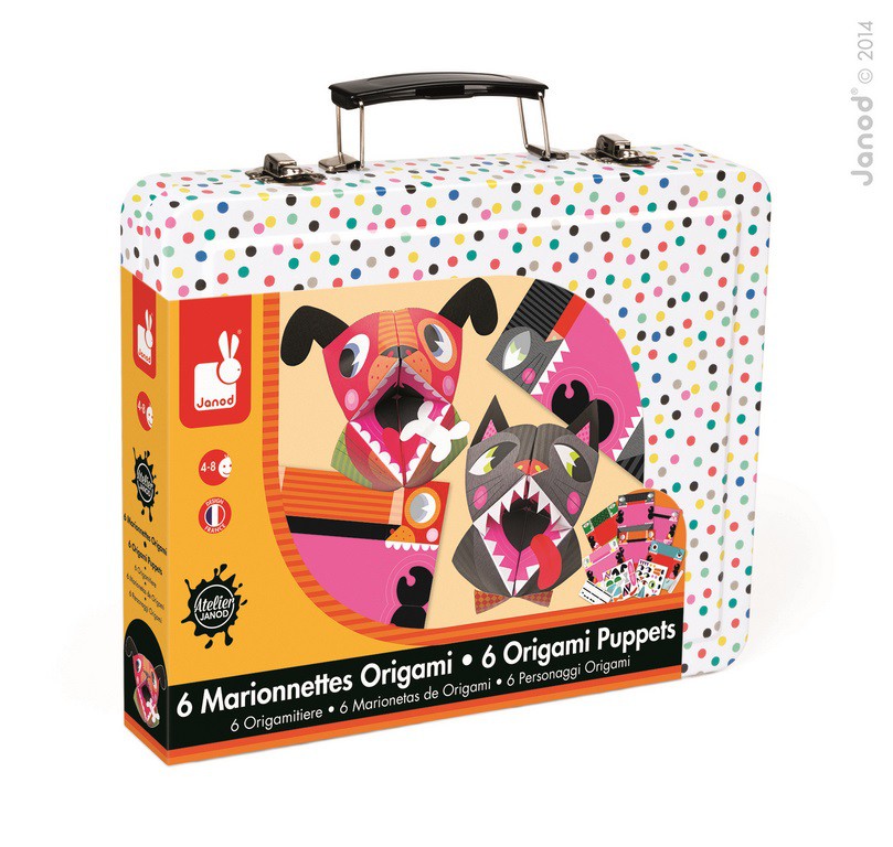 Janod Zestaw Kreatywny Origami Kolorowe Zwierzątka 6+ lat