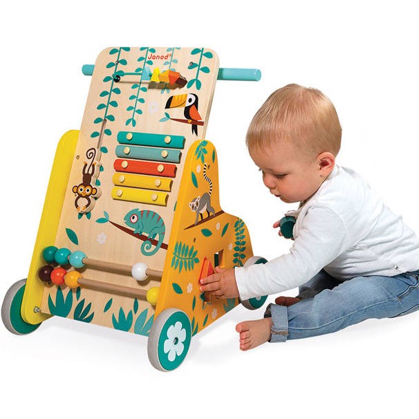 Janod Pchacz Edukacyjny Tropik 12m+