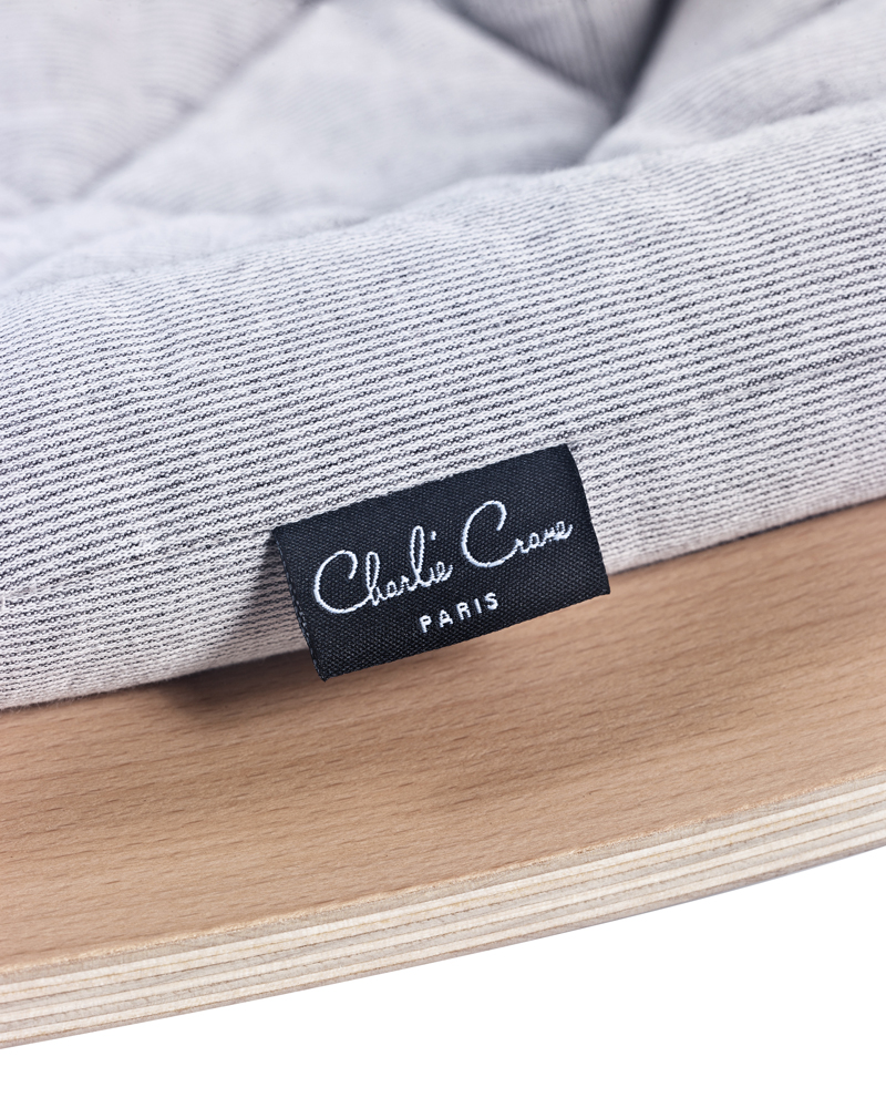 Charlie Crane Leżaczek Levo Buk Sweet Grey 0+