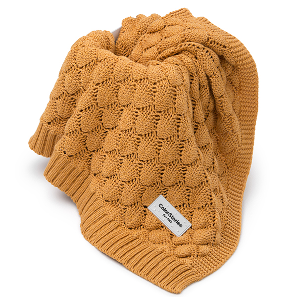 ColorStories Kocyk bambusowy Soft Bamboo musztardowy 0-2 lata