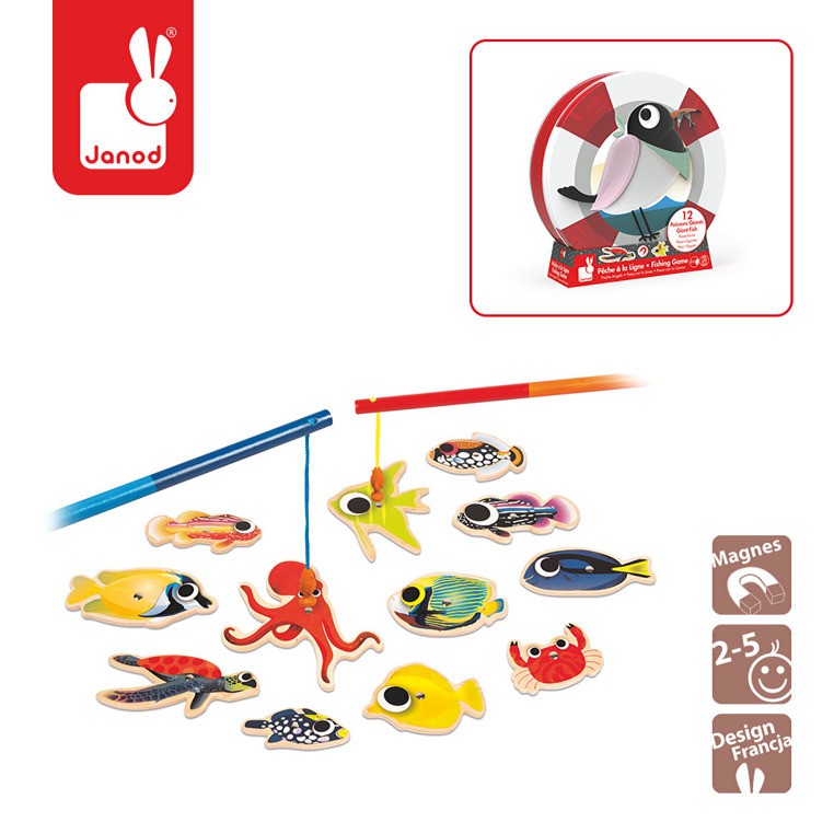 Janod, zestaw do łowienia magnetyczny Ocean,