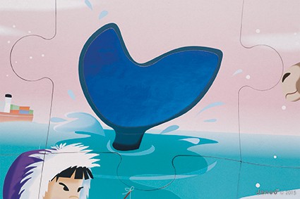 Janod Puzzle Sensoryczne Lodowa Kraina 20el 3+