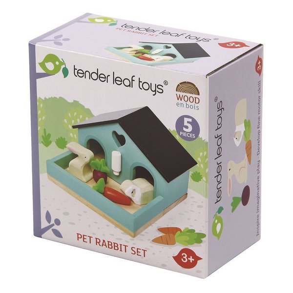 Tender Leaf Toys Figurki Króliczków z Domkiem 1+