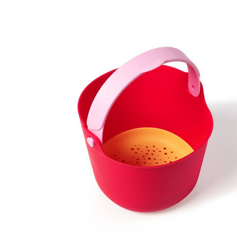 Quut, Wiaderko z sitkiem Bucki Cherry + Banana Pink