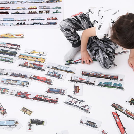 Czuczu Puzzle Układam pociągi 104 el. 5+