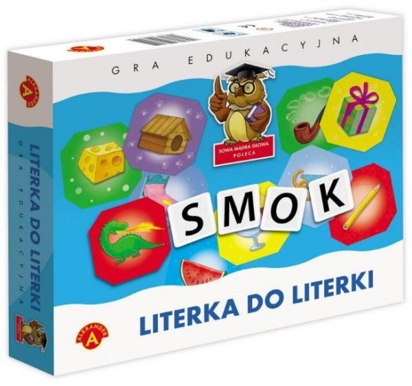 Gra literka do literki sowa mądra głowa 0373