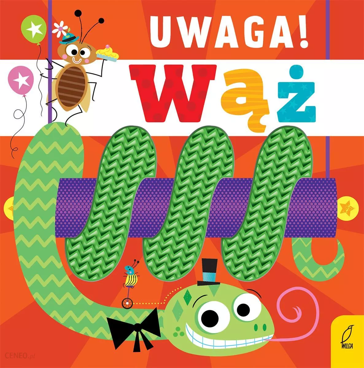 Książeczka Sensoryczna "Uwaga! Wąż" 0+ | Edukacyjna