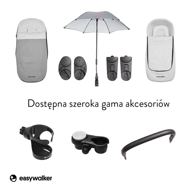 Easywalker Charley Wózek głęboko-spacerowy Cloud Grey 0+